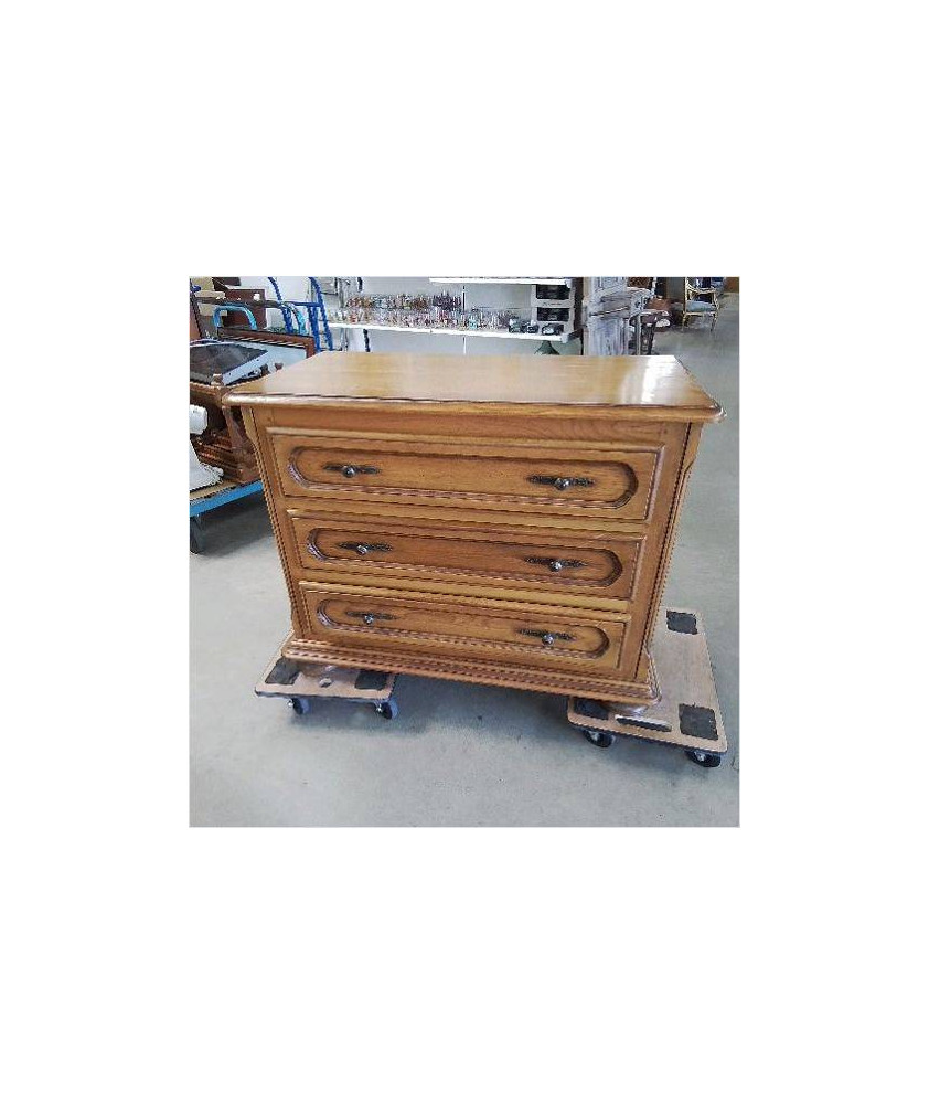 COMMODE RUSTIQUE 3 TIROIRS 
