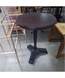TABLE BISTROT RONDE ART DECO