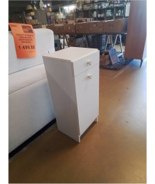 PETIT MEUBLE BAC A LINGE BLANC 