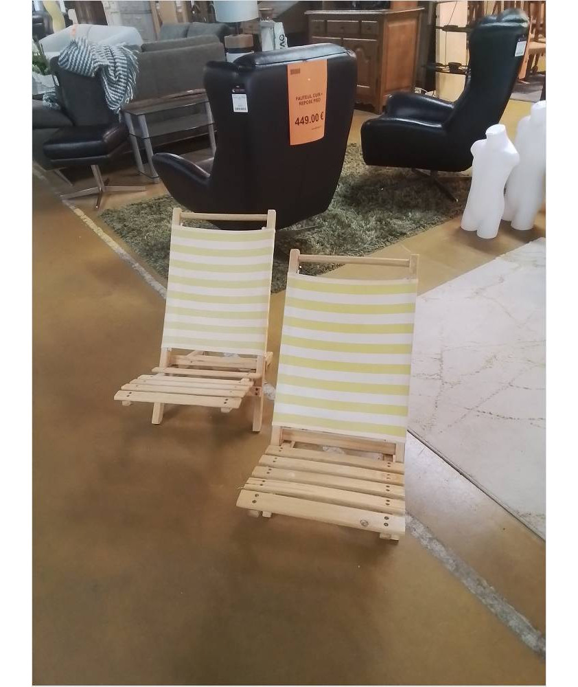 SIEGE DE PLAGE LA PAIRE EN L’ETAT 
