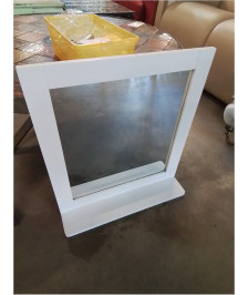MIROIR A TABLETTE BOIS BLANC