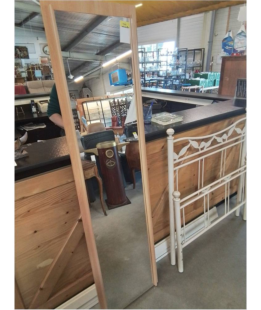 MIROIR BOIS CLAIR 187X48,5CM