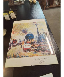 GRAVURE CONTRESIGNEE TOTAL YVES BECON (1907-2004)