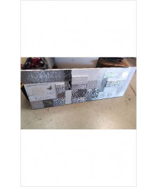 TOILE BLANCHE ET GRISE