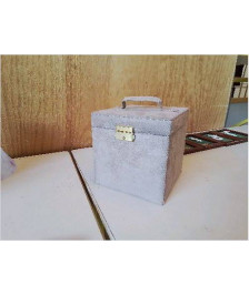 COFFRET A BIJOUX MICRO FIBLE TAUPE