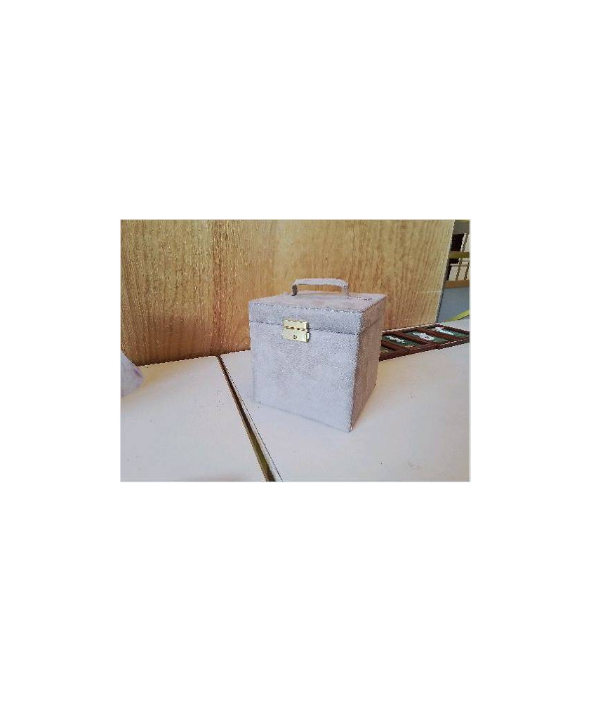 COFFRET A BIJOUX MICRO FIBLE TAUPE