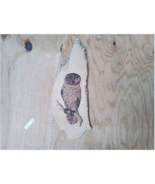 CHOUETTE CADRE EN BOIS 