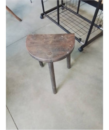 PORTE PLANTE DEMI LUNE BOIS