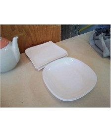 DUO D’ASSIETTES PORCELAINE BLANCHE