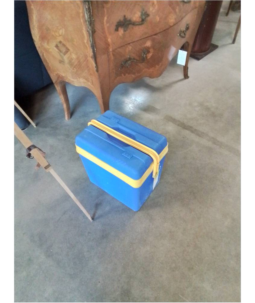 GLACIÈRE RÉSINE BLEU ET JAUNE EDA