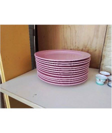 GRANDES ASSIETTES  PLATES ROSES