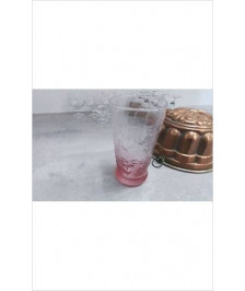 VASE VERRE ROSE 