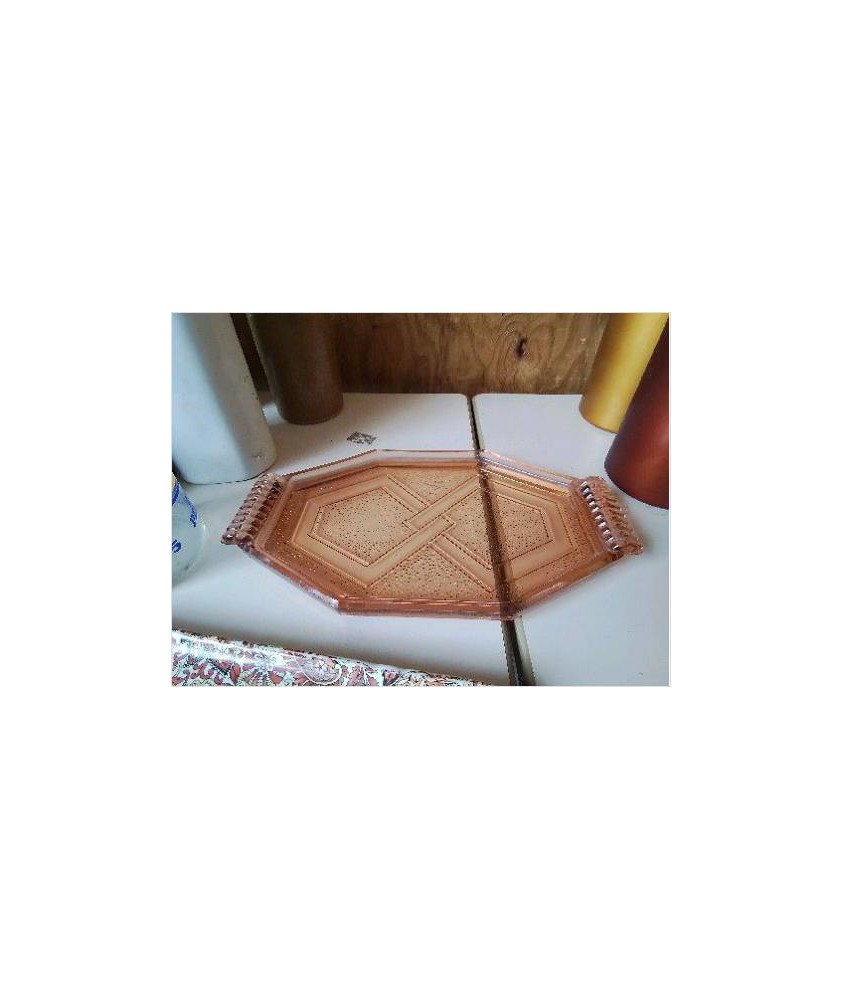 PLAT VERRE ROSE 