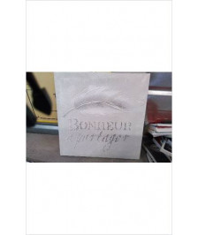 TOILE CARREE BONHEUR 