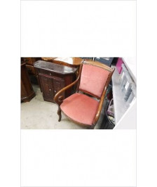 FAUTEUIL BOIS TISSU 