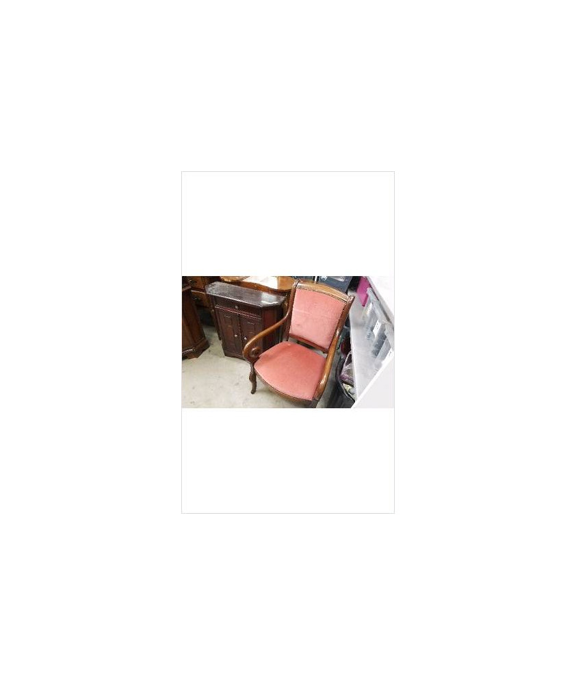 FAUTEUIL BOIS TISSU 