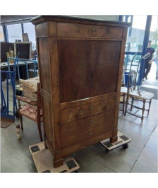 SECRETAIRE STYLE LOUIS PHILIPPE DESSUS MARBRE