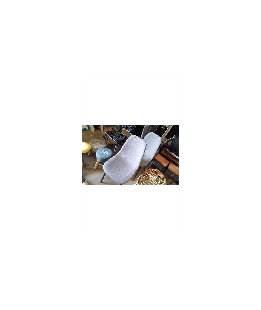 CHAISE TISSU GRIS