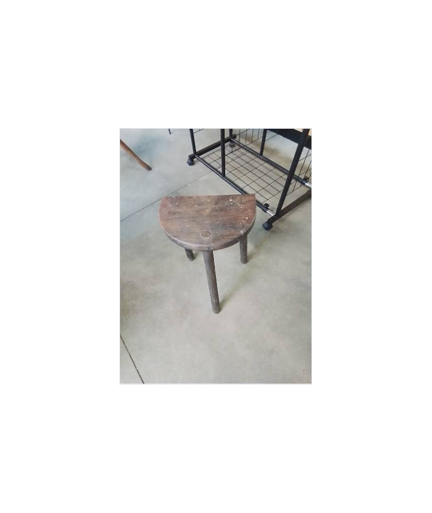 PORTE PLANTE DEMI LUNE BOIS