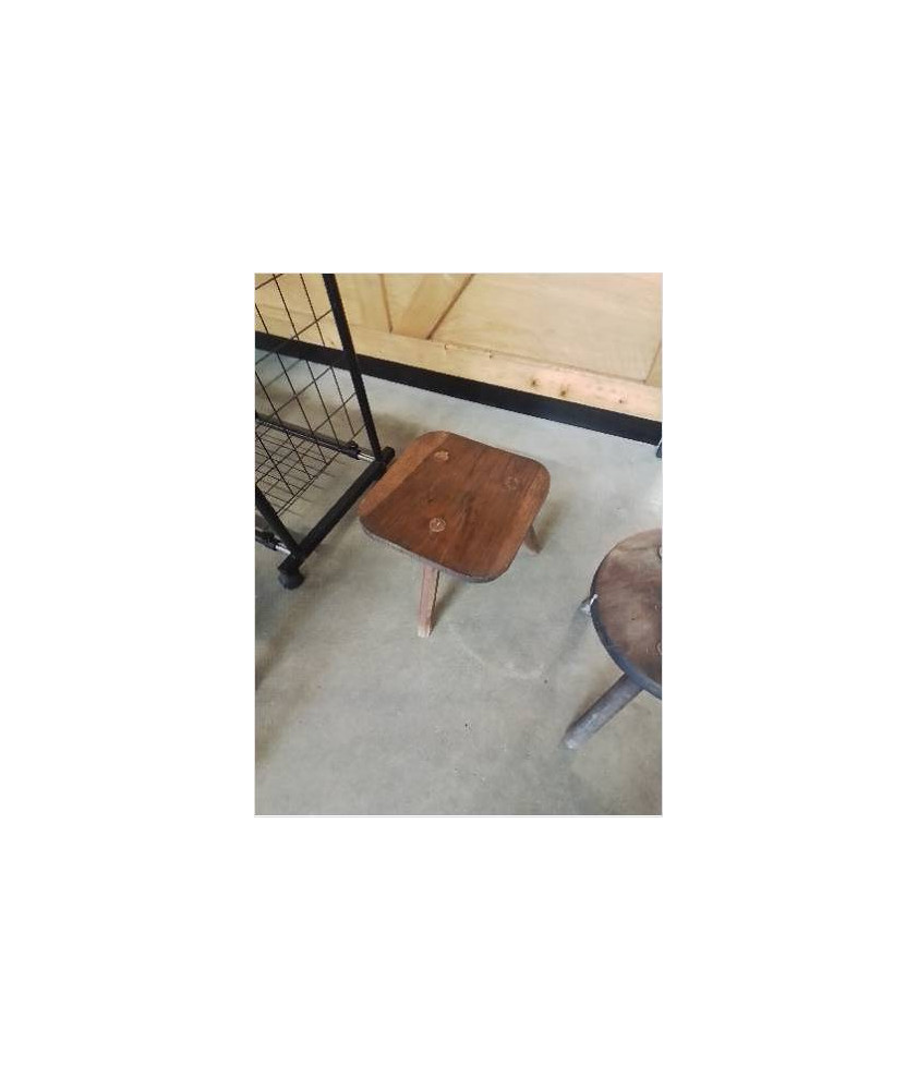PORTE PLANTE CARRÉ BOIS TRIPODE