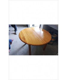 TABLE PIN RONDE + 1 RALLONGE