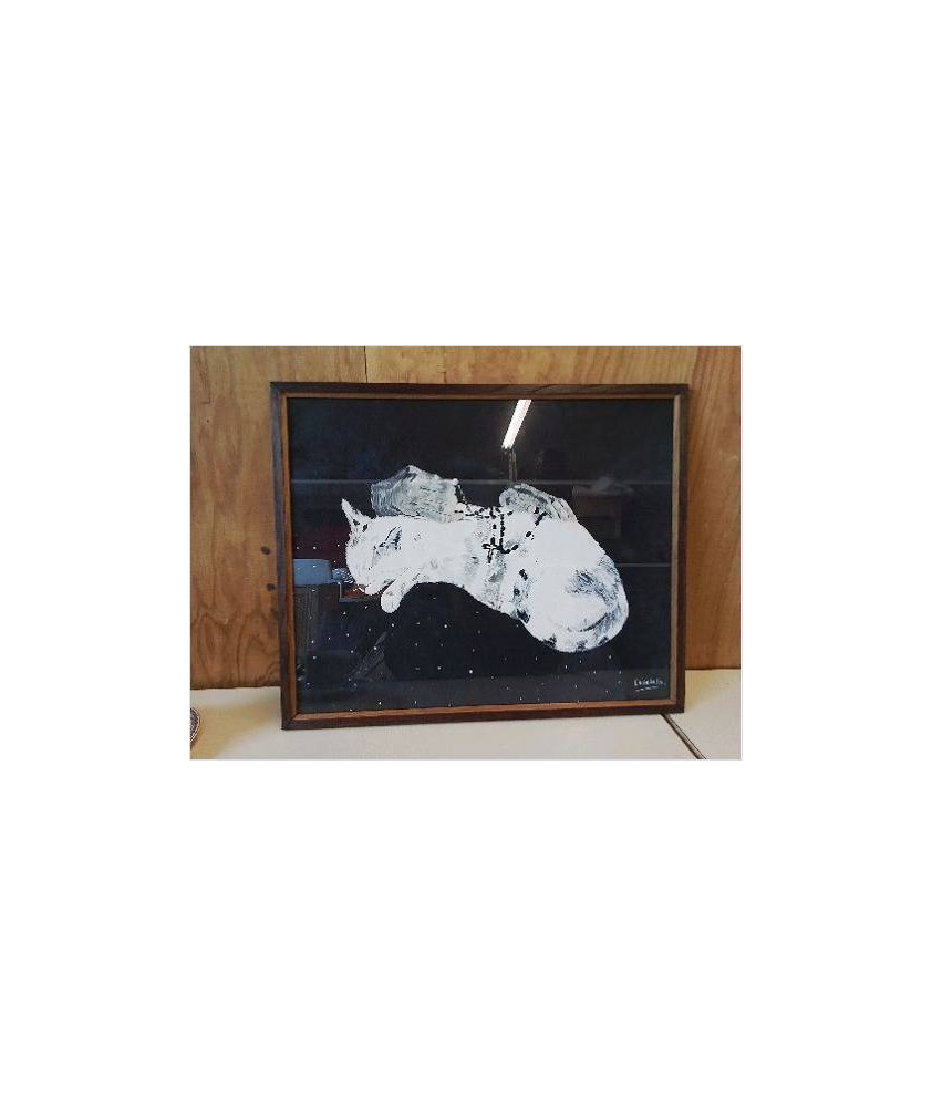 PEINTURE LE REPOS DU CHAT