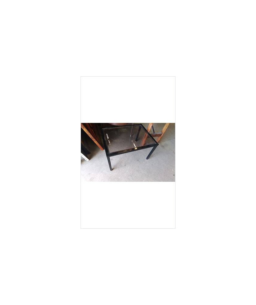 TABLE BASSE DESSUS VERRE