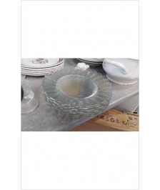 ASSIETTES DESSERT EN VERRE 