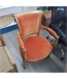 FAUTEUIL ORANGE STYLE DIRECTOIRE