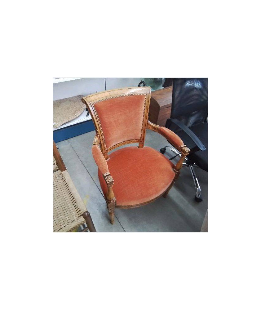 FAUTEUIL ORANGE STYLE DIRECTOIRE