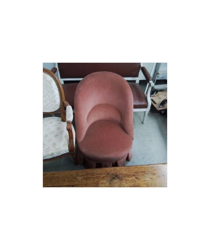 FAUTEUIL CRAPAUD ROSE