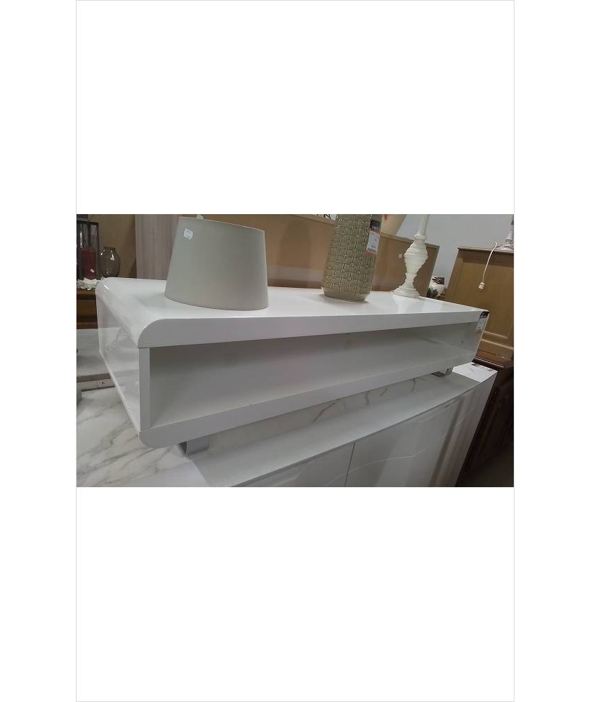 MEUBLE TV LAQUE BLANC
