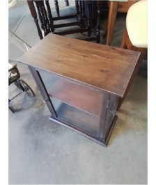 VITRINE  BOIS  1 PORTE DÉBUT XXE