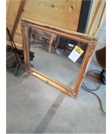 MIROIR RECTANGULAIRE BOIS DORÉ STYLE RÉGENCE 