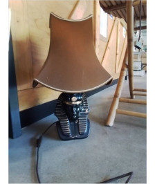 LAMPE CÉRAMIQUE AU PHARAON AJ OCRE