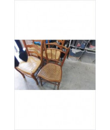 CHAISE BOIS CANNÉE
