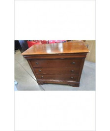 COMMODE 4 TIROIRS MERISIER / TRACES SUR PLATEAU