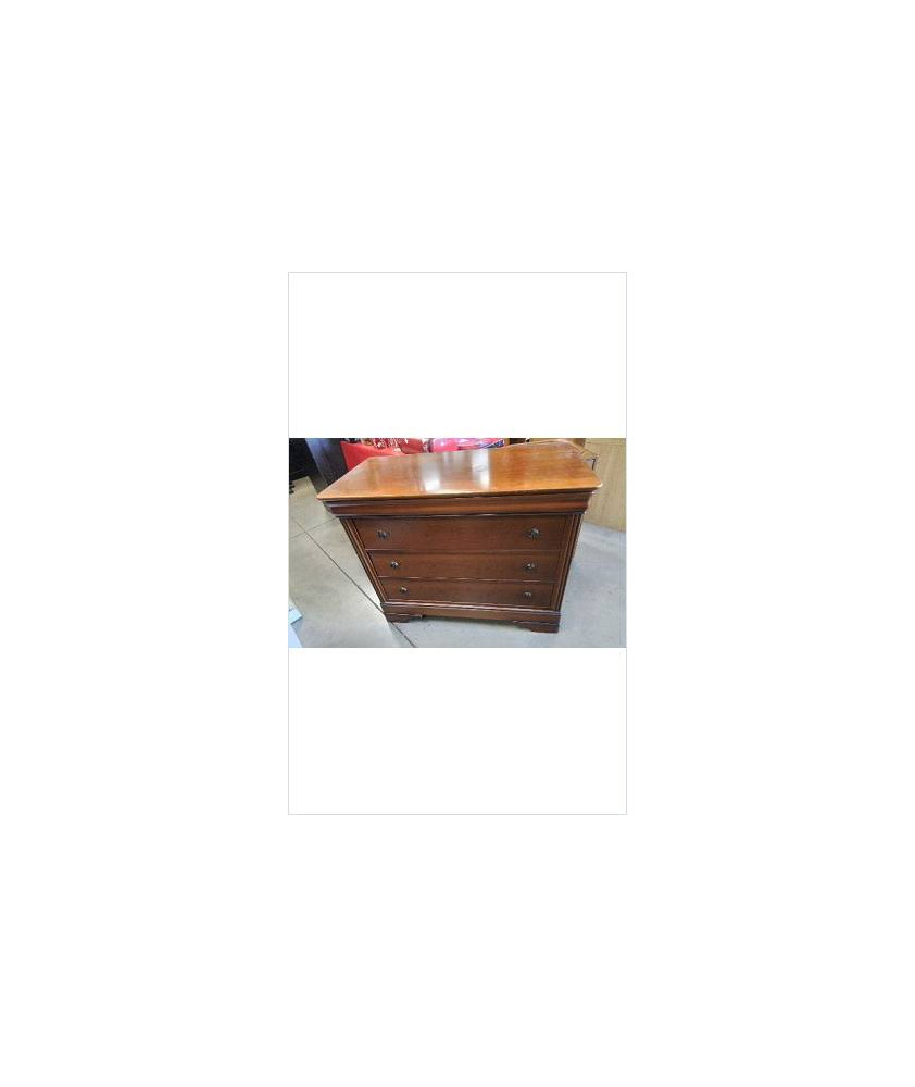 COMMODE 4 TIROIRS MERISIER / TRACES SUR PLATEAU