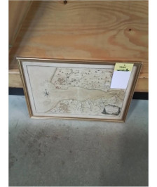 GRAVURE ENTRÉE DE LA RIVIÈRE DE SEINE ET FON COURS JUSQU\'À QUILLEBEUF XIXE