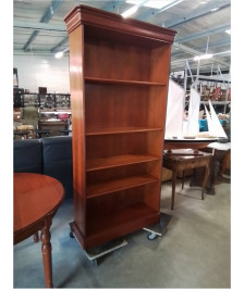 BIBLIOTHÈQUE BOIS CLAIR 5 NICHES STYLE LOUIS PHILIPPE 