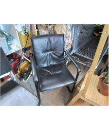 FAUTEUIL DE BUREAU CUIR NOIR 