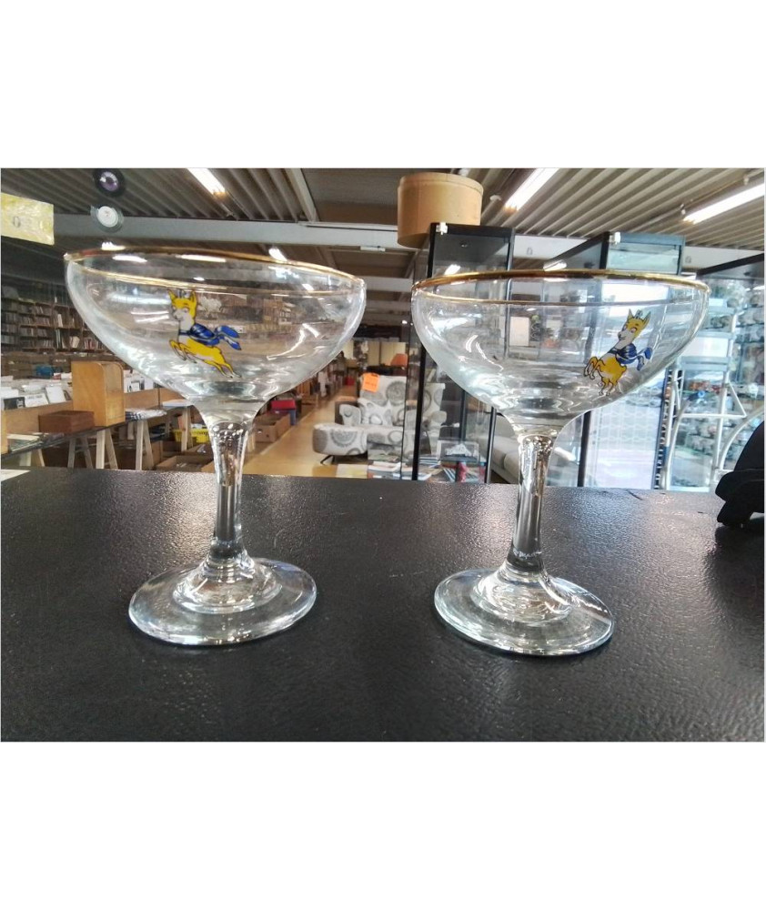 COUPES BABYCHAM LOT DE 2