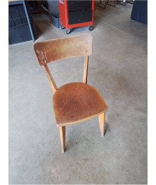 CHAISE D’ADMINISTRATION BOIS CLAIR ANNÉES 50