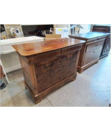 COMMODE SECRETAIRE LOUIS PHILIPPE  EN NOYER