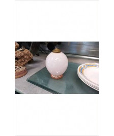 PIED DE LAMPE BOULE VERRE ROSE 