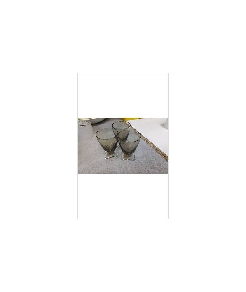 VERRES A LIQUEUR ART DECO X3 