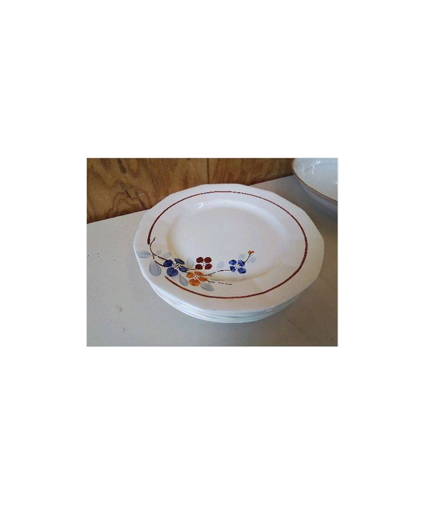 LOT DE 6 ASSIETTES PLATES SARGUEMINES 