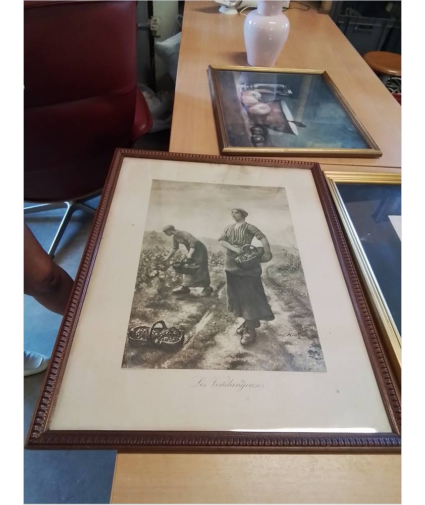 GRAVURE LES VENDANGEUSES 