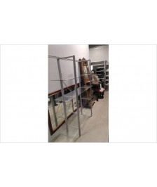 ETAGERE METAL VERRE - HAUTEUR 180CM 