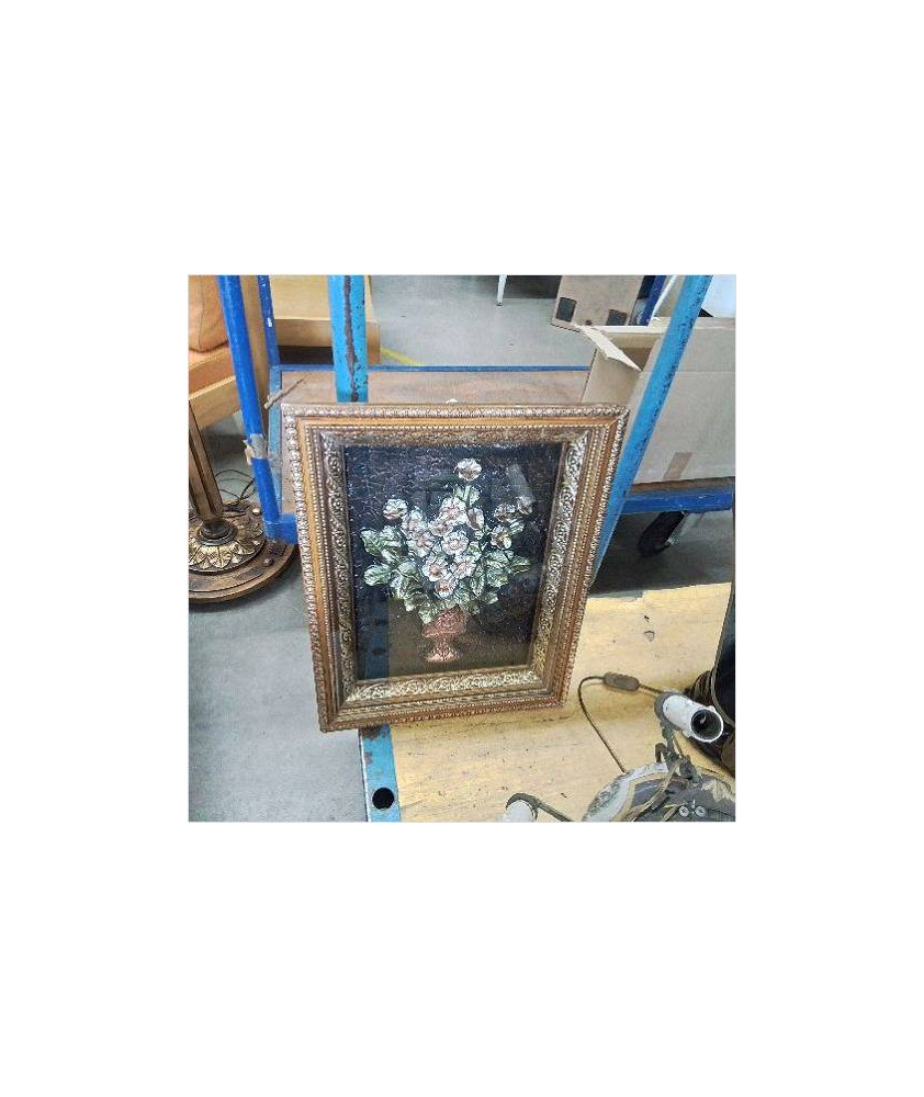 CADRE VASE FLEURS 